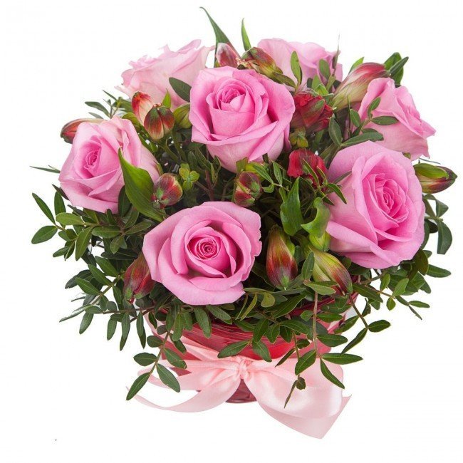 Розовая коробка